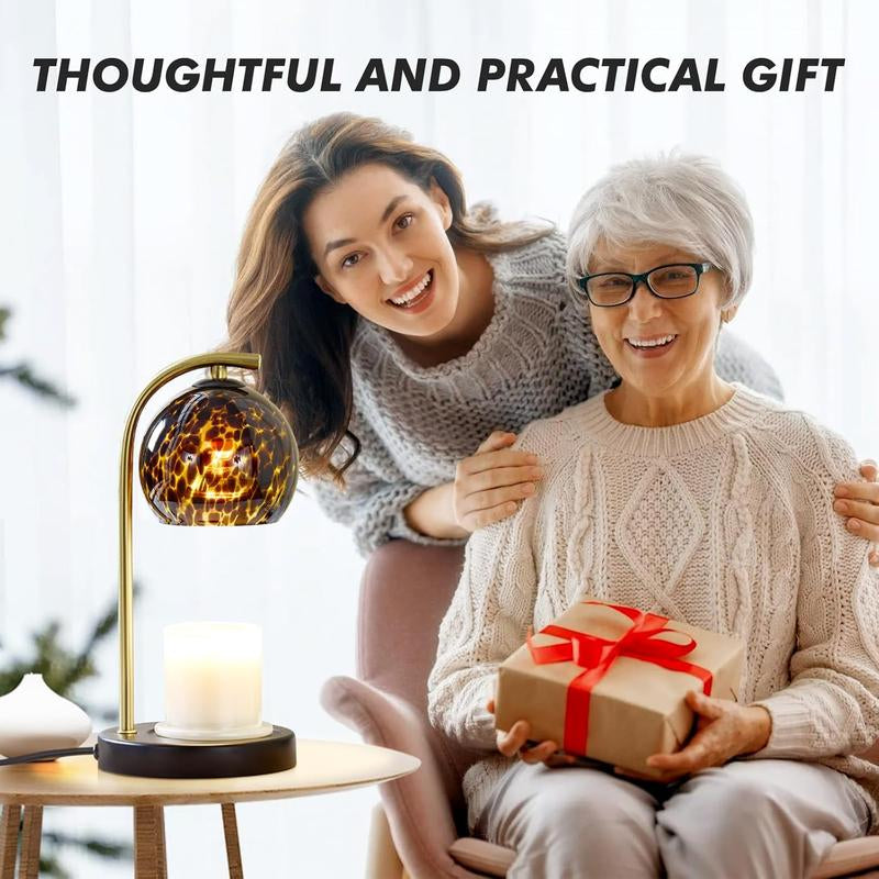 Candle Warmer Lamp Gifts for Women - Dimmable Scented Wax Melt Warmer with Timer - Housewarming Gifts for Home Bedroom Decor, Xmas Birthday Gifts for Mom, 2 Bulbs Wax Melt Lamp Ornaments Decoration