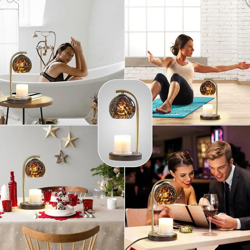 Candle Warmer Lamp Gifts for Women - Dimmable Scented Wax Melt Warmer with Timer - Housewarming Gifts for Home Bedroom Decor, Xmas Birthday Gifts for Mom, 2 Bulbs Wax Melt Lamp Ornaments Decoration